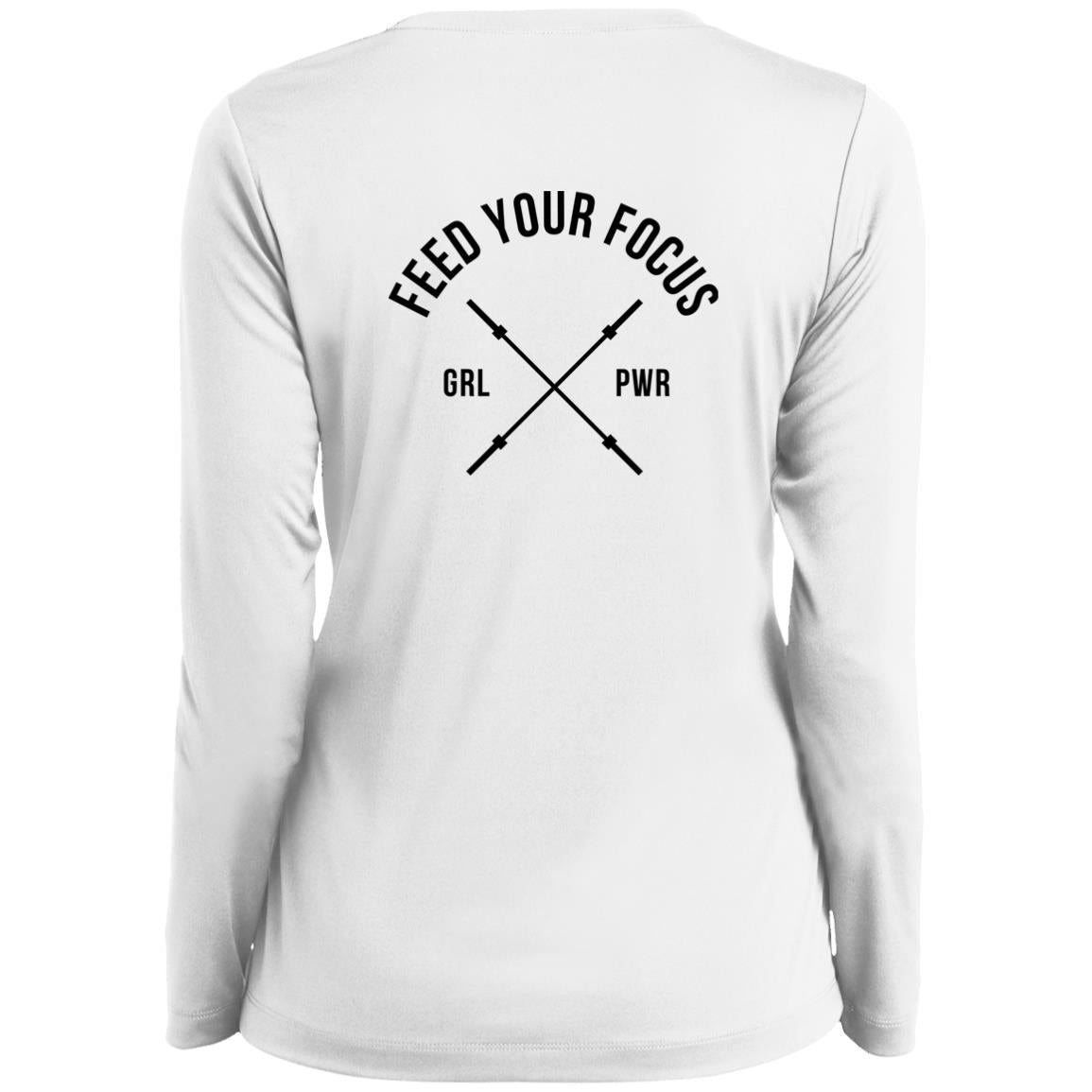 Feed Your Focus 2 Long Sleeve Performance V-Neck Tee - women's