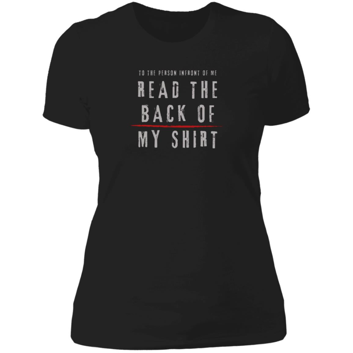 read_the_back read_the_back NL3900 Ladies' Boyfriend T-Shirt